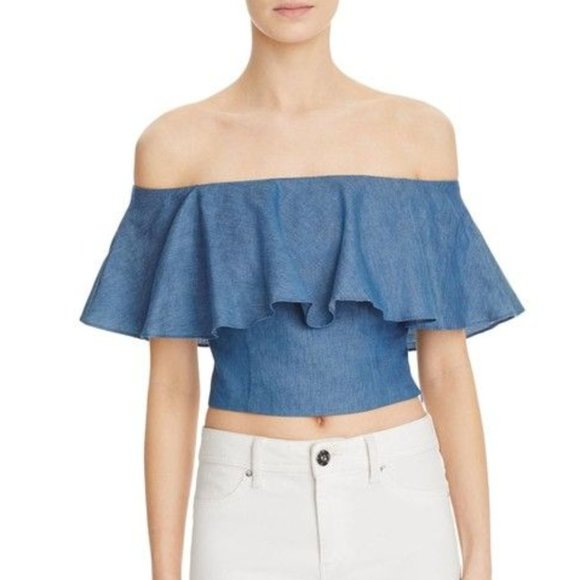 Mustard Seed Off The Shoulder Top - Picture 1 of 2